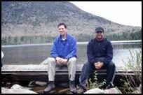 NH, Jens and Murti at Lonesome Lake