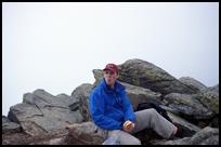 NH, Jens on Mt. Liberty in the Clouds